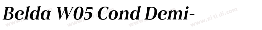 Belda W05 Cond Demi字体转换